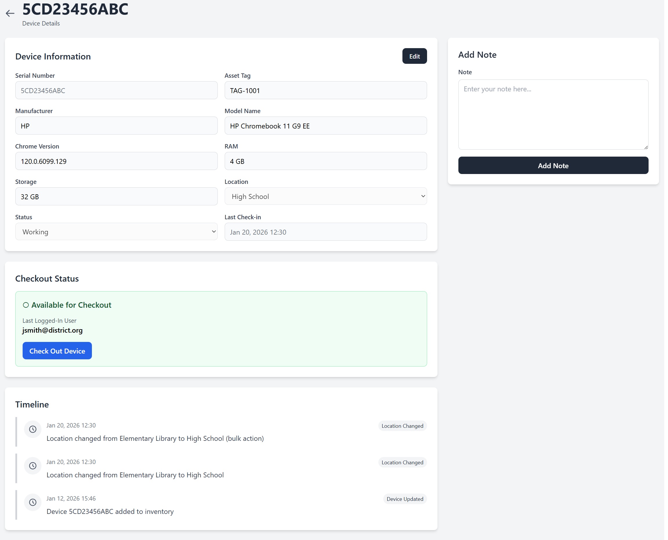 Device Health Monitoring